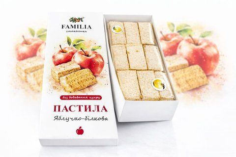 Пастила &laquo;Яблучно-білкова без цукру&raquo; (100 г)   PSB-100 фото