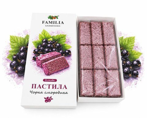 Пастила білкова &laquo;Чорна смородина&raquo; (137 г) pbcs-137 фото
